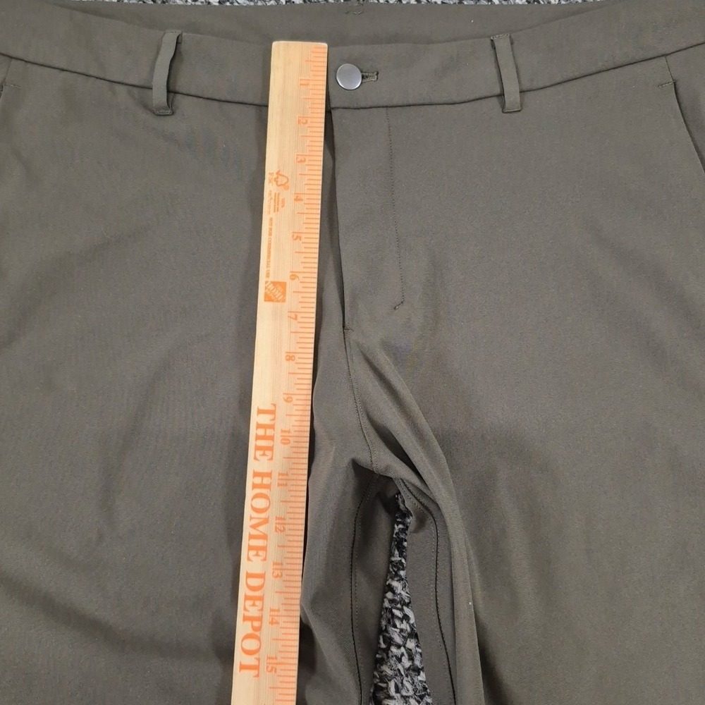 Lululemon Commission Pant Slim Mens 40x31 Warpstreme Chino Green - Picture 4 of 9